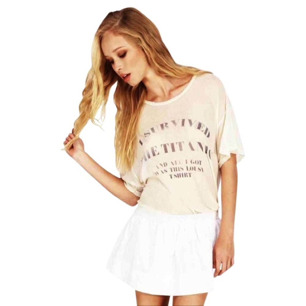 Wildfox Titanic Sheer Tee Shirt